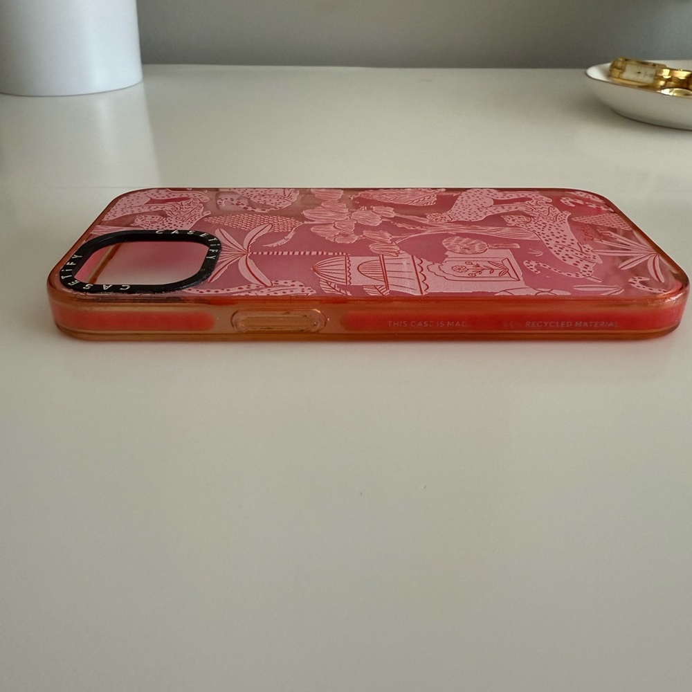 Bodil Jane X Casetify Cheetah Paradise Pink iPhone 13 Impact Phone Case - Picture 4 of 7